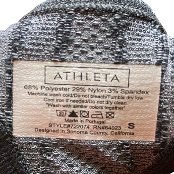 Athleta Tank Top Black Camo Fastest Track Racerback - Picture 6 of 6